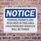 Signmission Parking Permits Required OSHA Notice Sign, Plastic, 10in W x 7in L, 2PK OS-2PACK-NS-P-710-L-16325 - alternate 3
